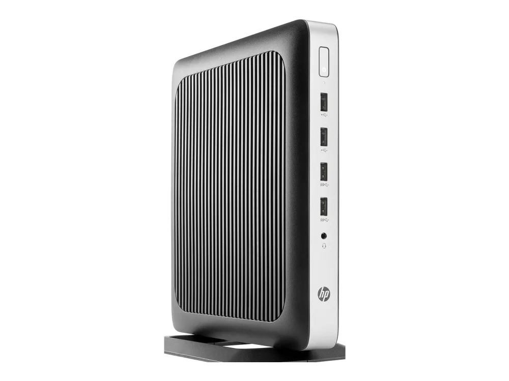 HP t630 - Tynd klient - tower - 1 x GX-420GI op til 2.2 GHz - RAM 4 GB - flash 32 GB - Radeon R7E - Gigabit Ethernet - Bluetooth, 802.11a/b/g/n/ac - Win Embedded Standard 7E 32-bit - skærm: ingen - tastatur: dansk - TAA-kompatibel