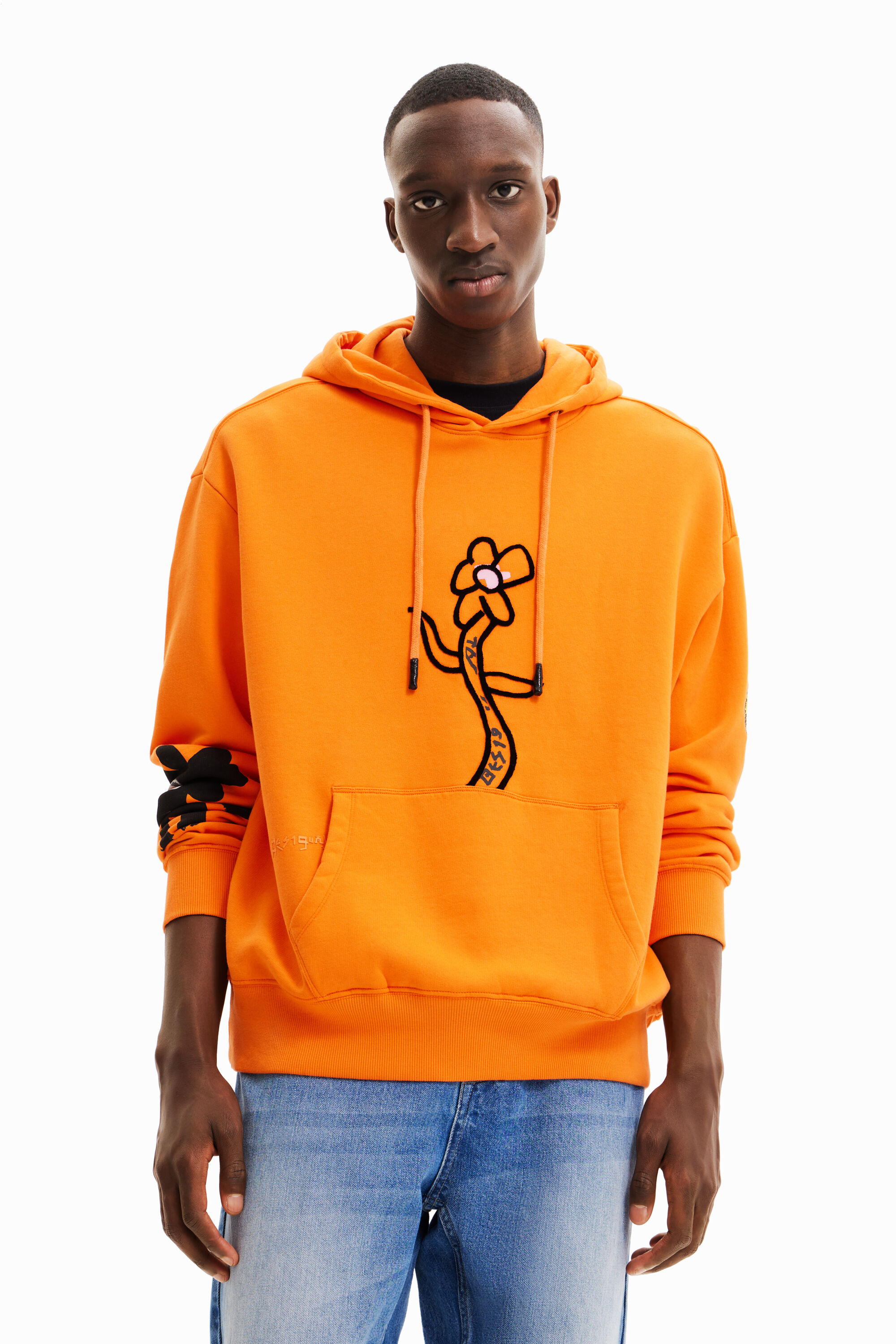 Sweat-shirt fleurs