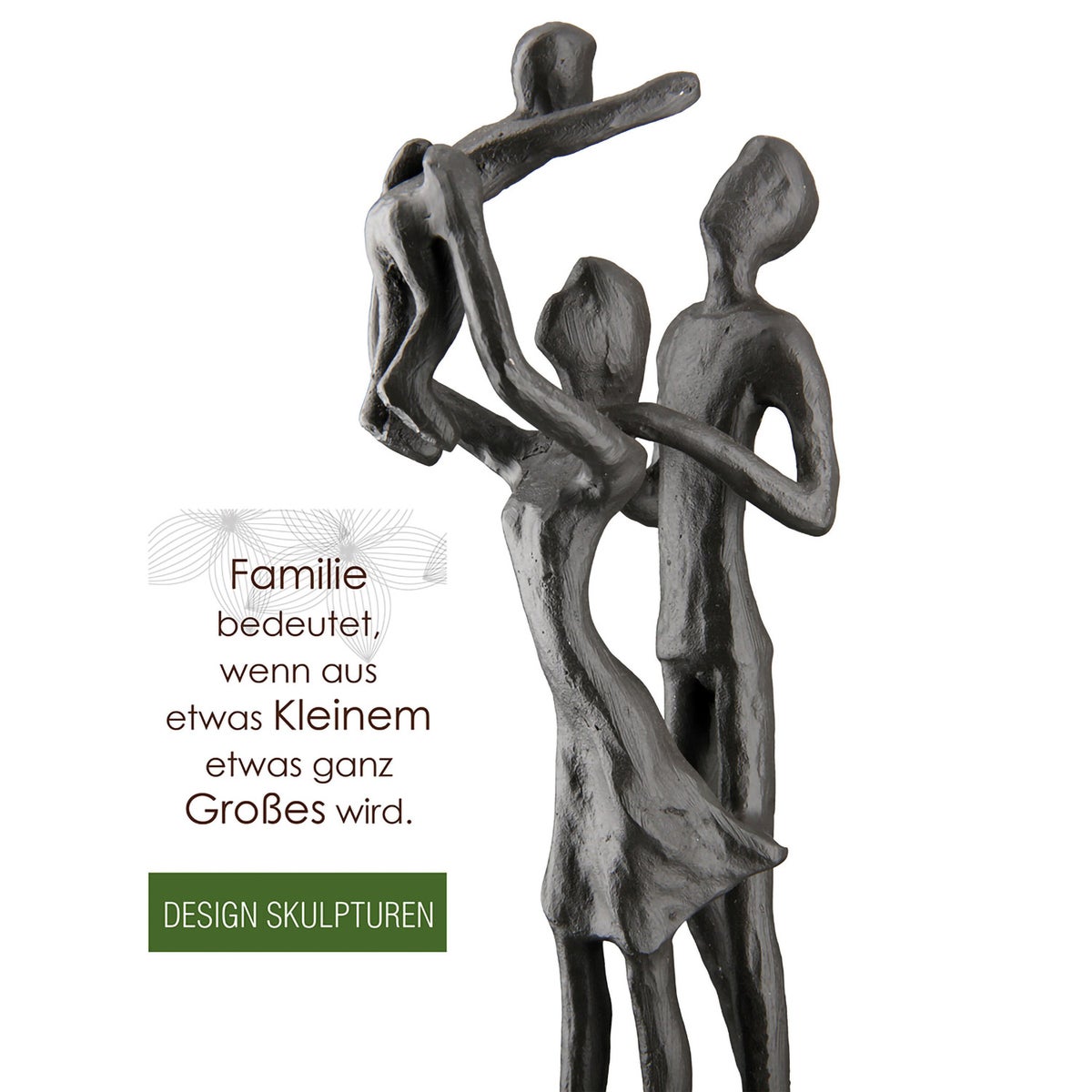 Sculptuur Gilde Decoratie Hoogte 20cm Breedte 9cm Bruin IJzer