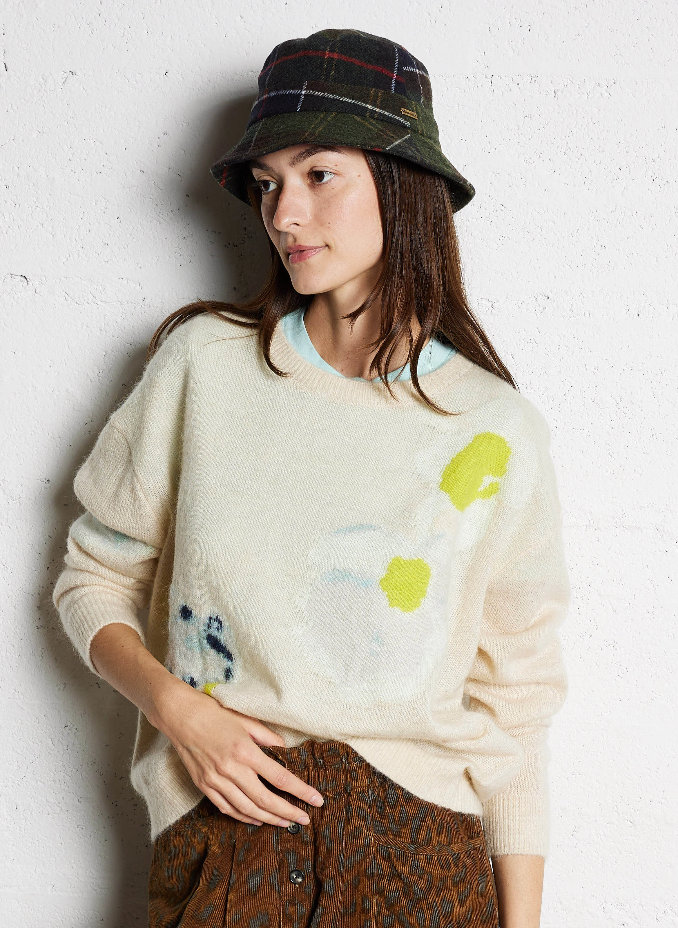 DINUS - Pull col rond | Multicolore