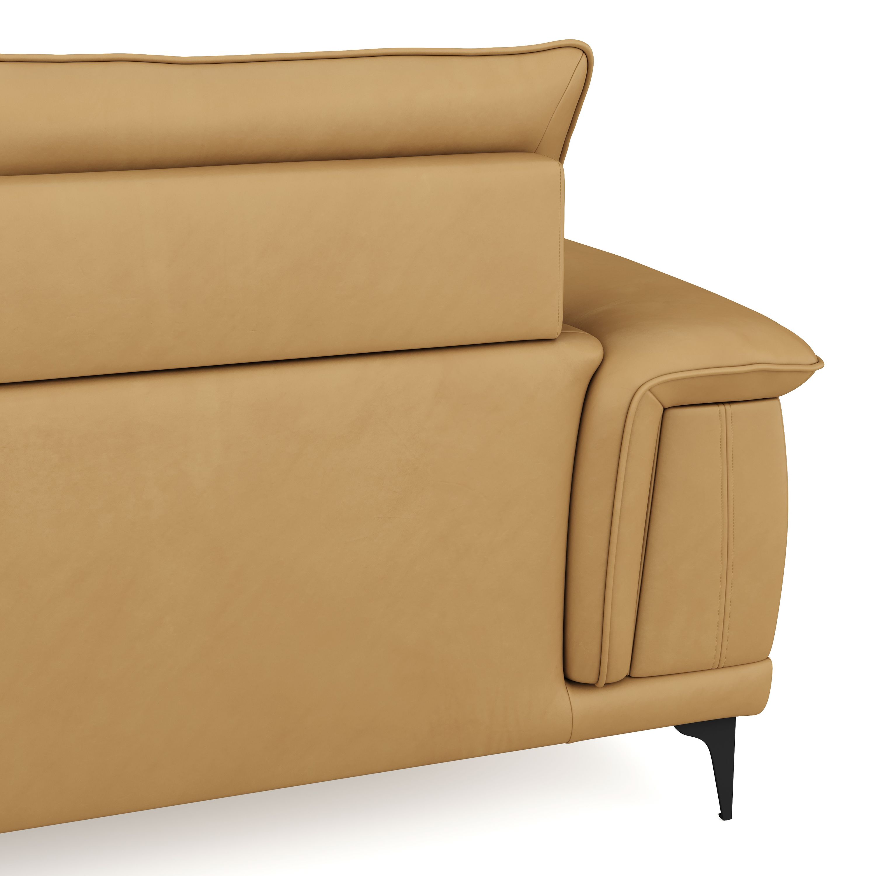Sofa Leder GAVIN 3-Sitzer braun