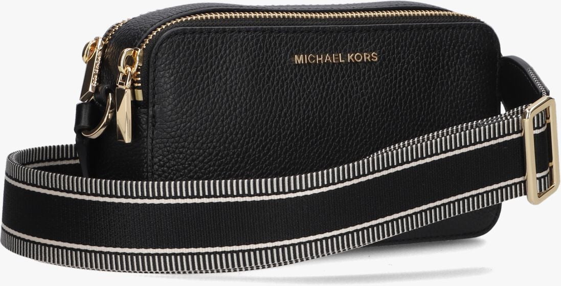 MICHAEL KORS zwarte michael kors handtas sm dbl zp camra chn xbody