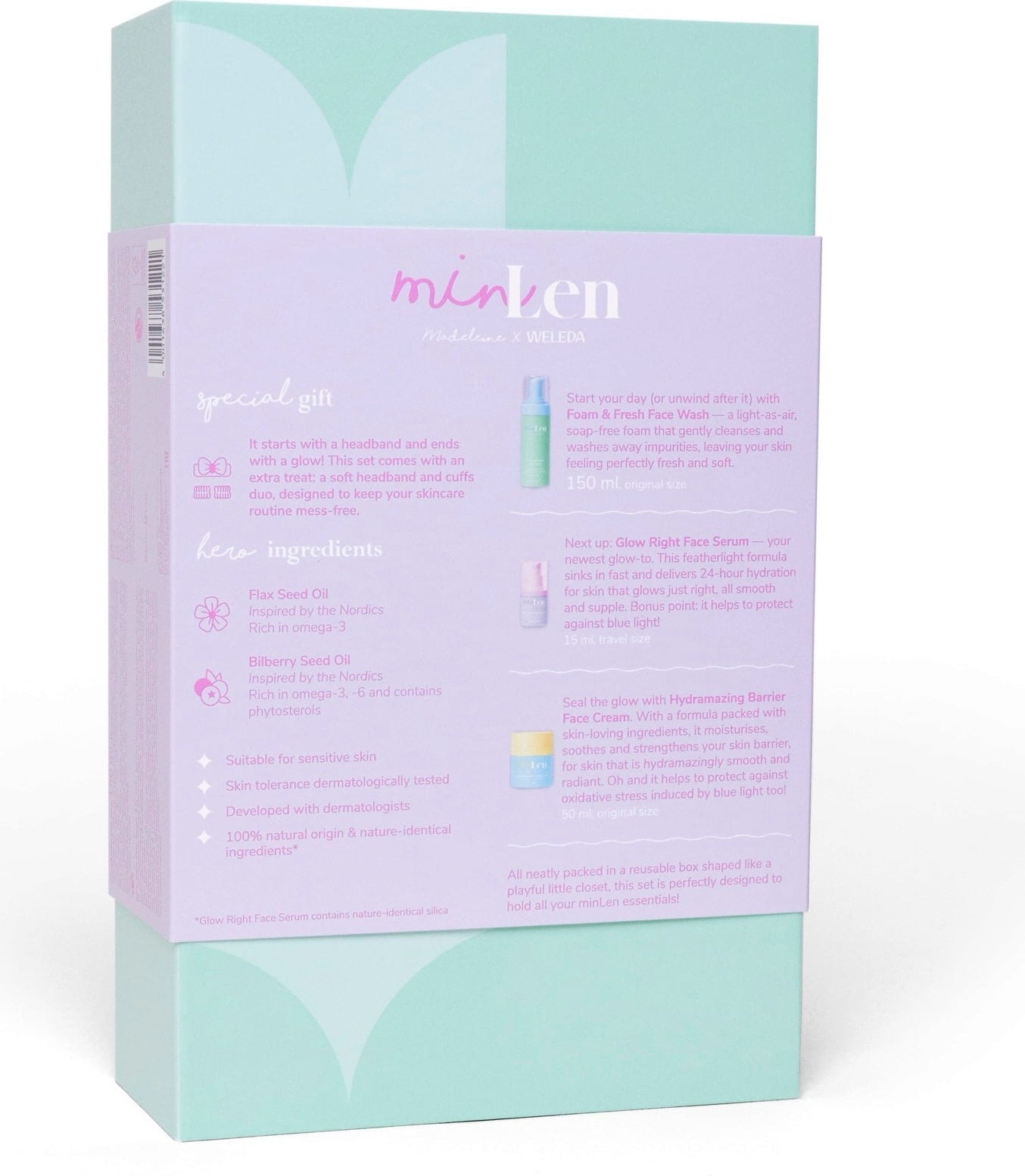 minLen  From Head to Glow Set