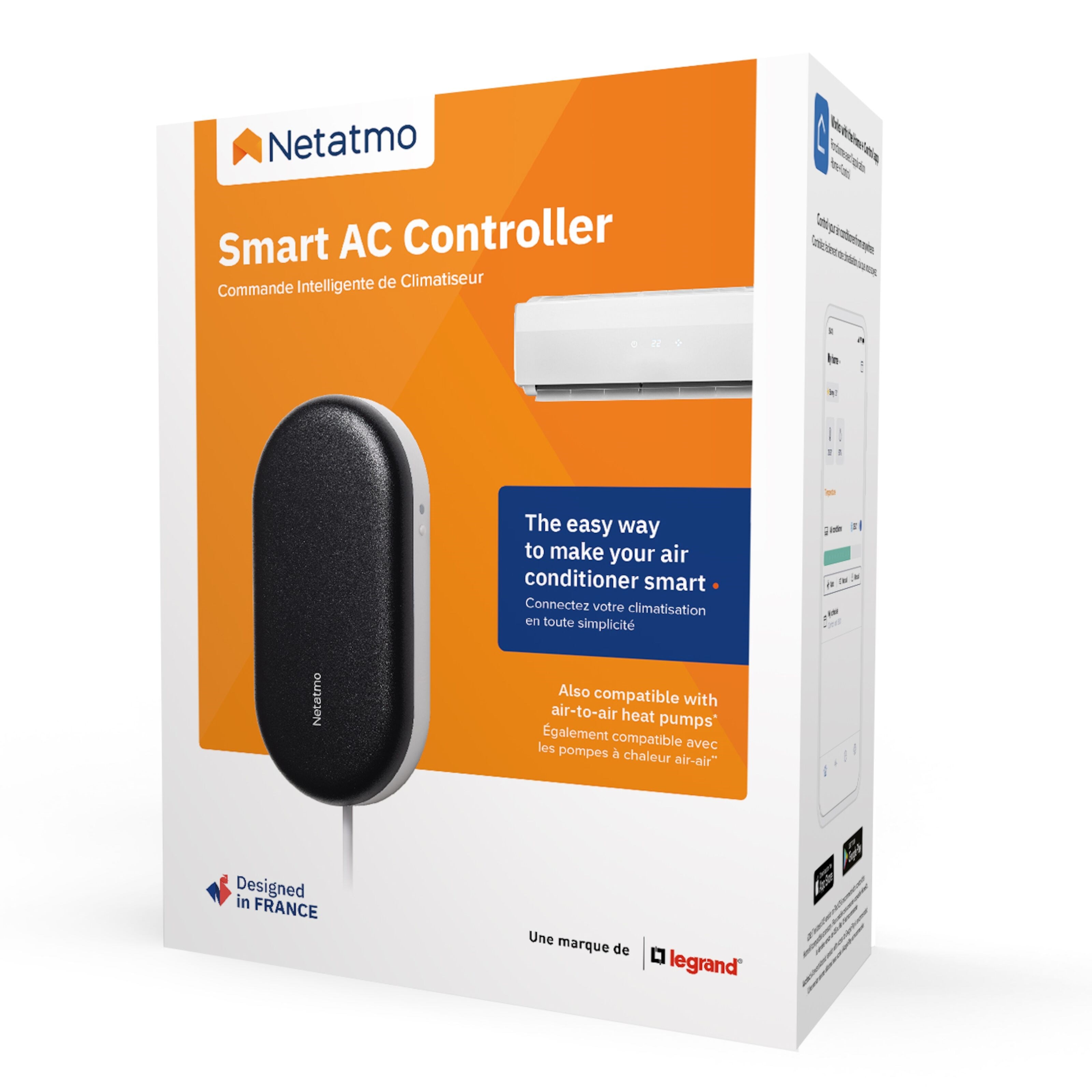 Netatmo AC-controller Fjernstyring for luftvarmepumpe og AC