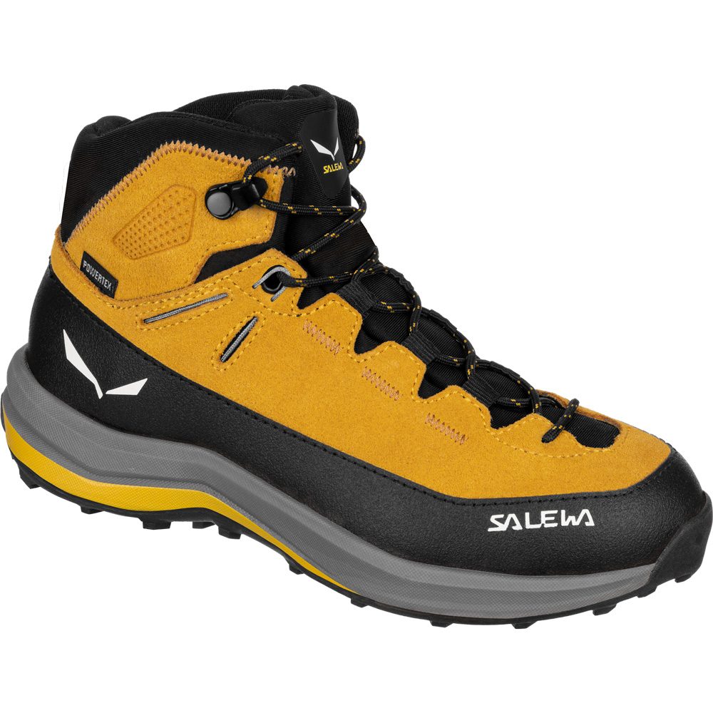 SALEWA MTN Trainer 2 PTX MID Wanderschuhe Kinder gold