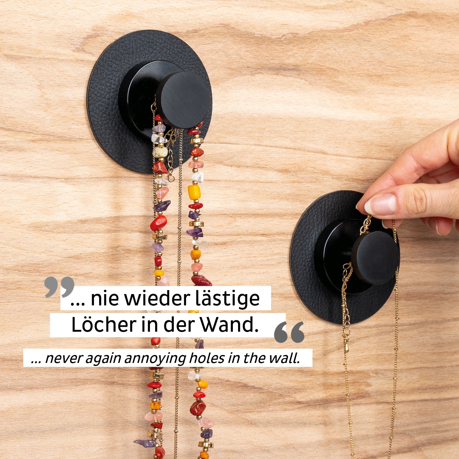 Magnet-Haken SPOT - Schwarz