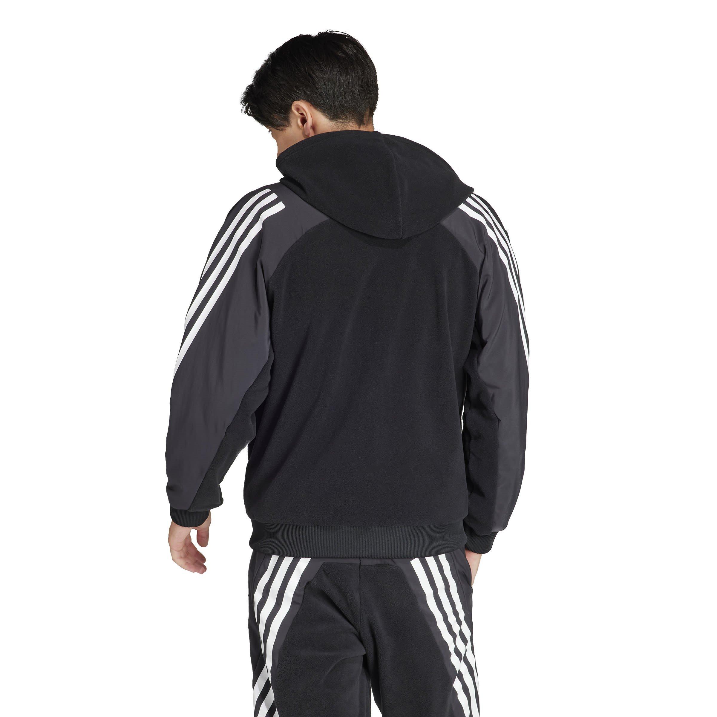 adidas Future Icons 3 Stripes Full Zip Hoodie Mens