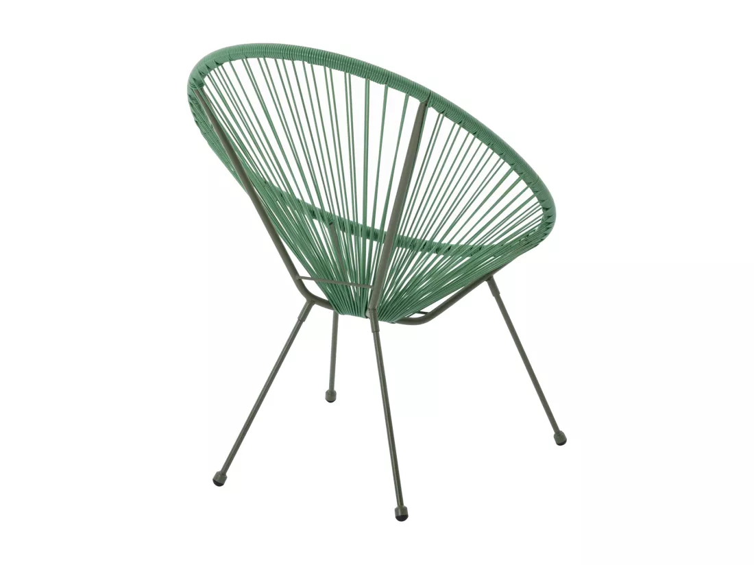 Lot de 2 fauteuils de jardin en fils de résine tressés - Kaki - ALIOS III de MYLIA
