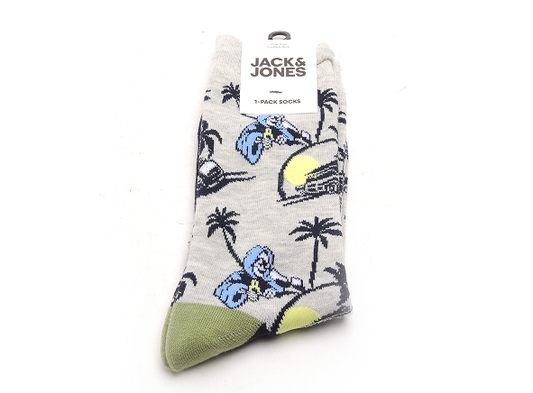 Jack and jones famille accessoires jackingston high summer skull sock gris