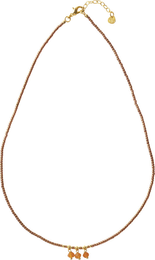 A Beautiful Story Empathy Carnelian Necklace GC Gold