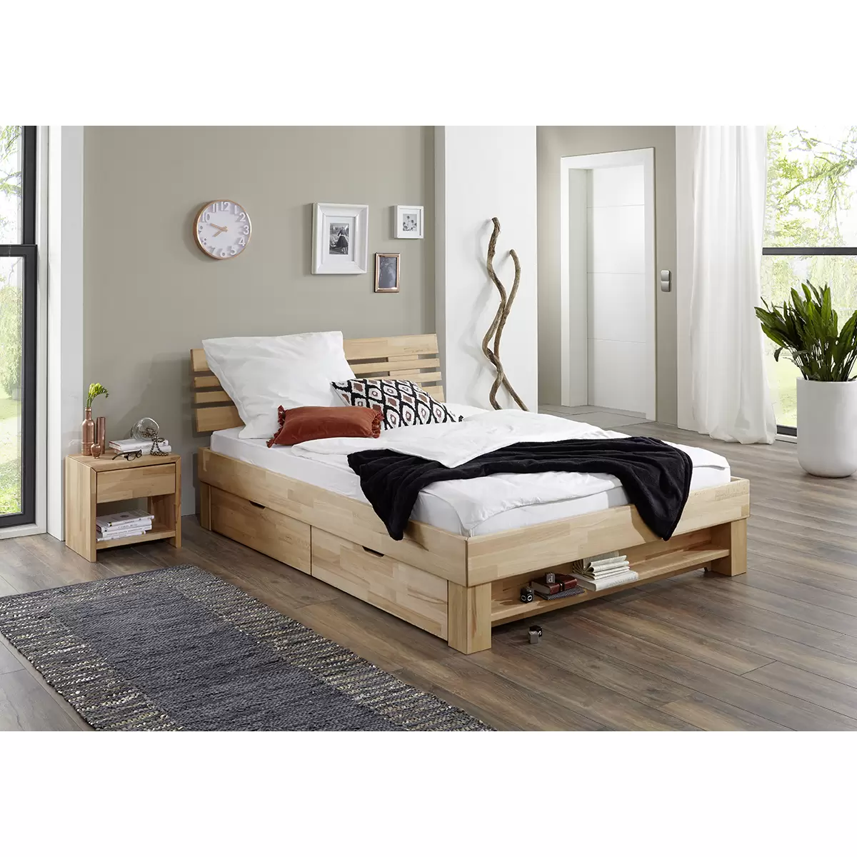 Futonbett Elisabeth 180 x 200 Braun