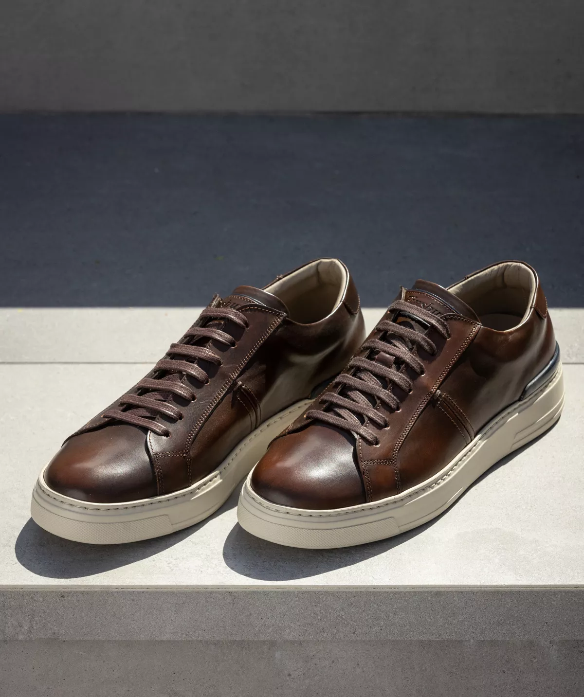 Sneakers RIVA Marron Patiné