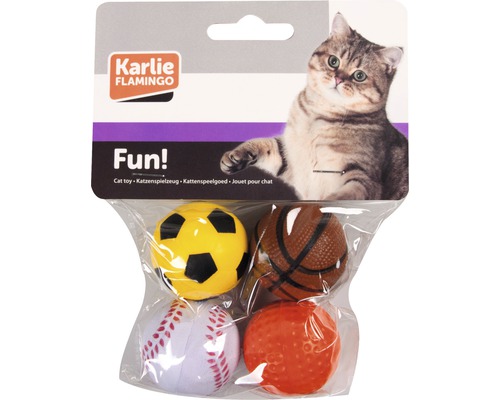 Karlie Kattenspeelgoed Schuimballen Ø 4 cm 4 Stuks