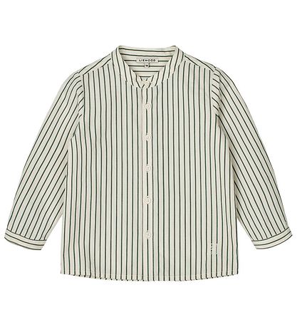 Liewood Hemd - Austin - Garden Green/Creme De La Creme