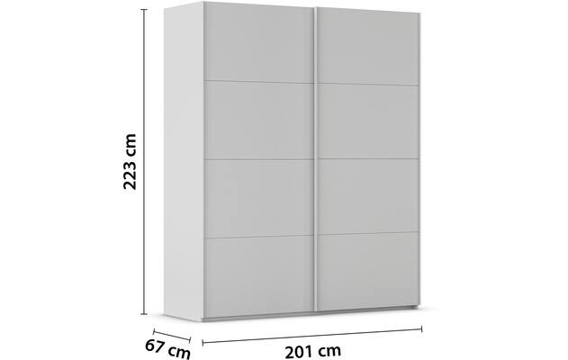 Kledingkast Finca Mat Glas