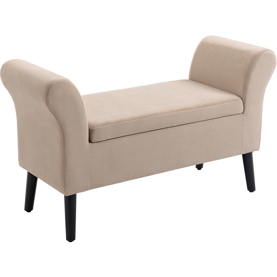 HOMCOM Sitzbank mit Stauraum beige