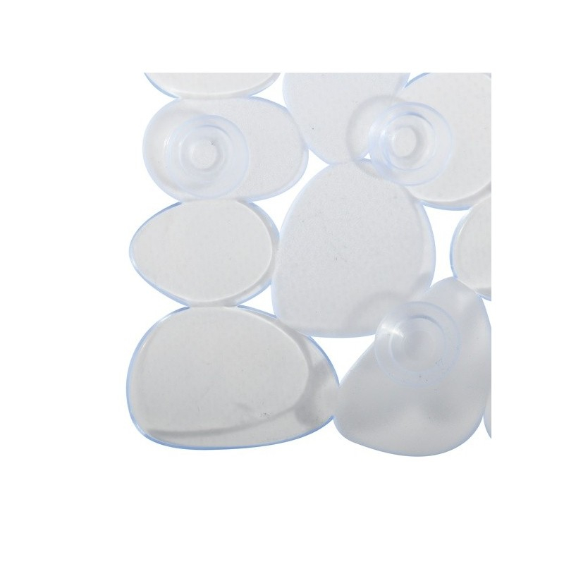 (53x53cm) Galets Anti-Rutsch Dusch Matte Badewannen Einlage mit Saugnäpfe (140176) - Transparent
