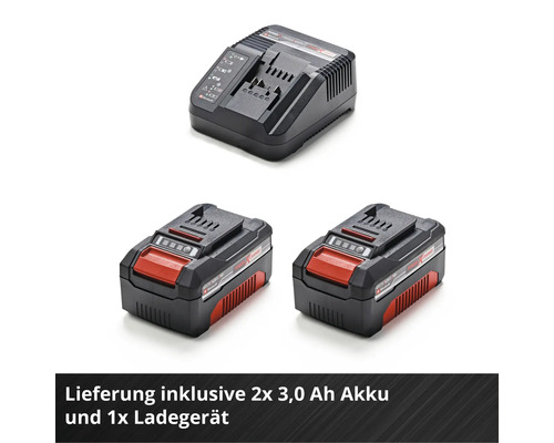 EINHELL Power-X-Change GE-CM 18 Li accu grasmaaier inclusief 2 x 3 Ah accu's en lader