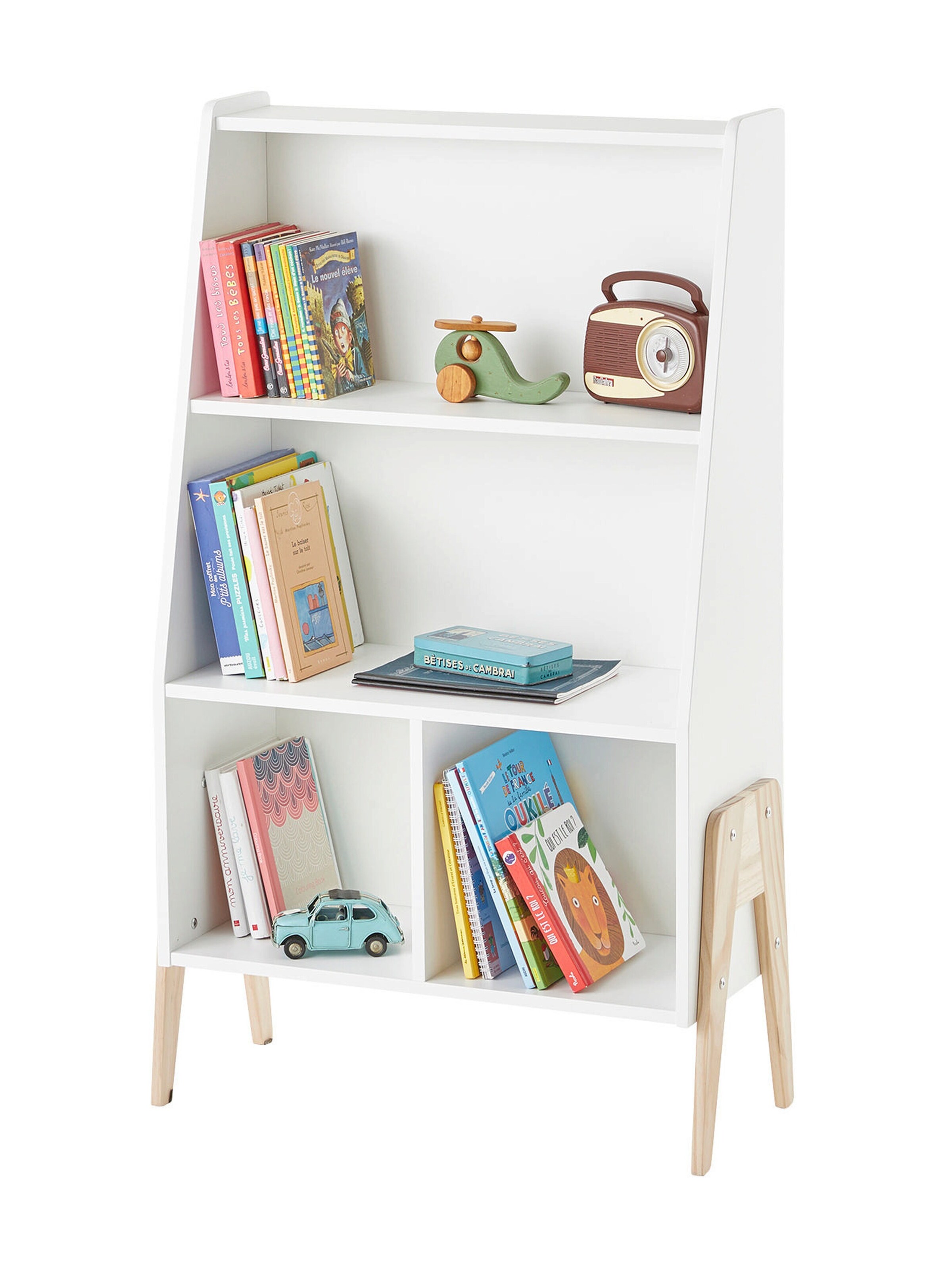 Vertbaudet Kinderzimmer Bücherregal RETRO weiß