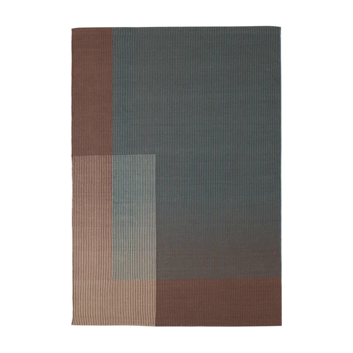 nanimarquina - Haze 5 Wollteppich, 170 x 240 cm, blau /braun