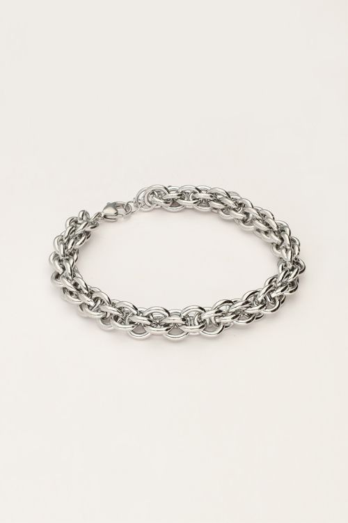 Iconic armband met ronde schakels