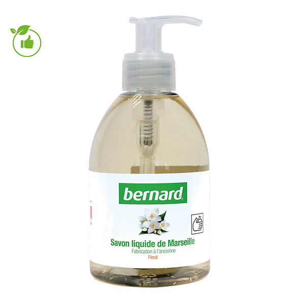 Savons de Marseille Bernard parfum floral 300 ml, lot de 6