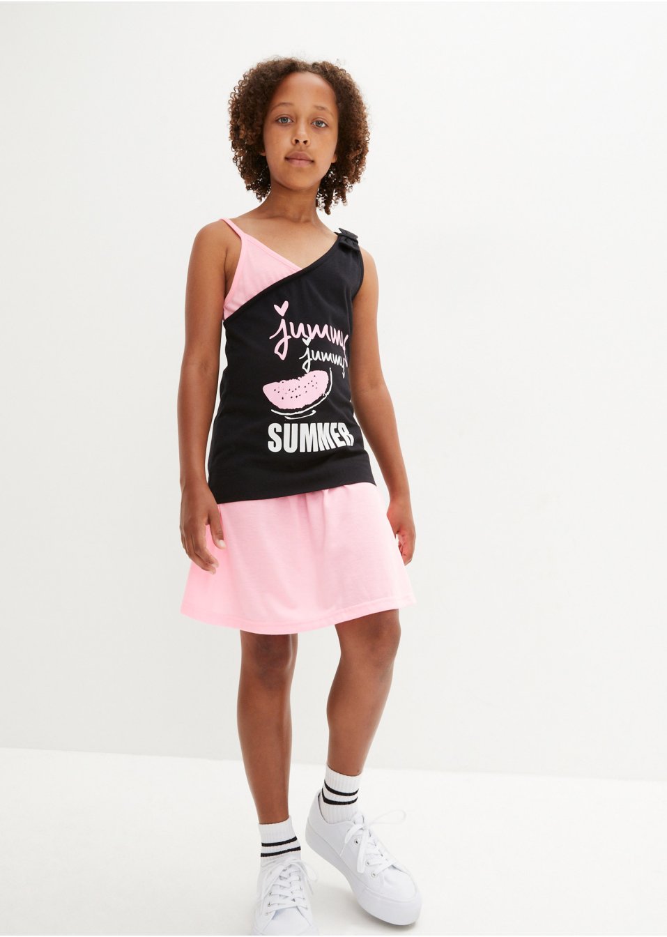 Tops + short + jupe (Ens. 4 pces.)