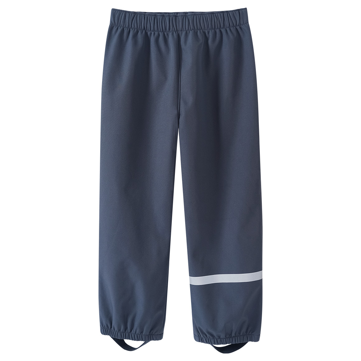 Topolino Kinder Softshellhose mit Elastikbund blaugrau