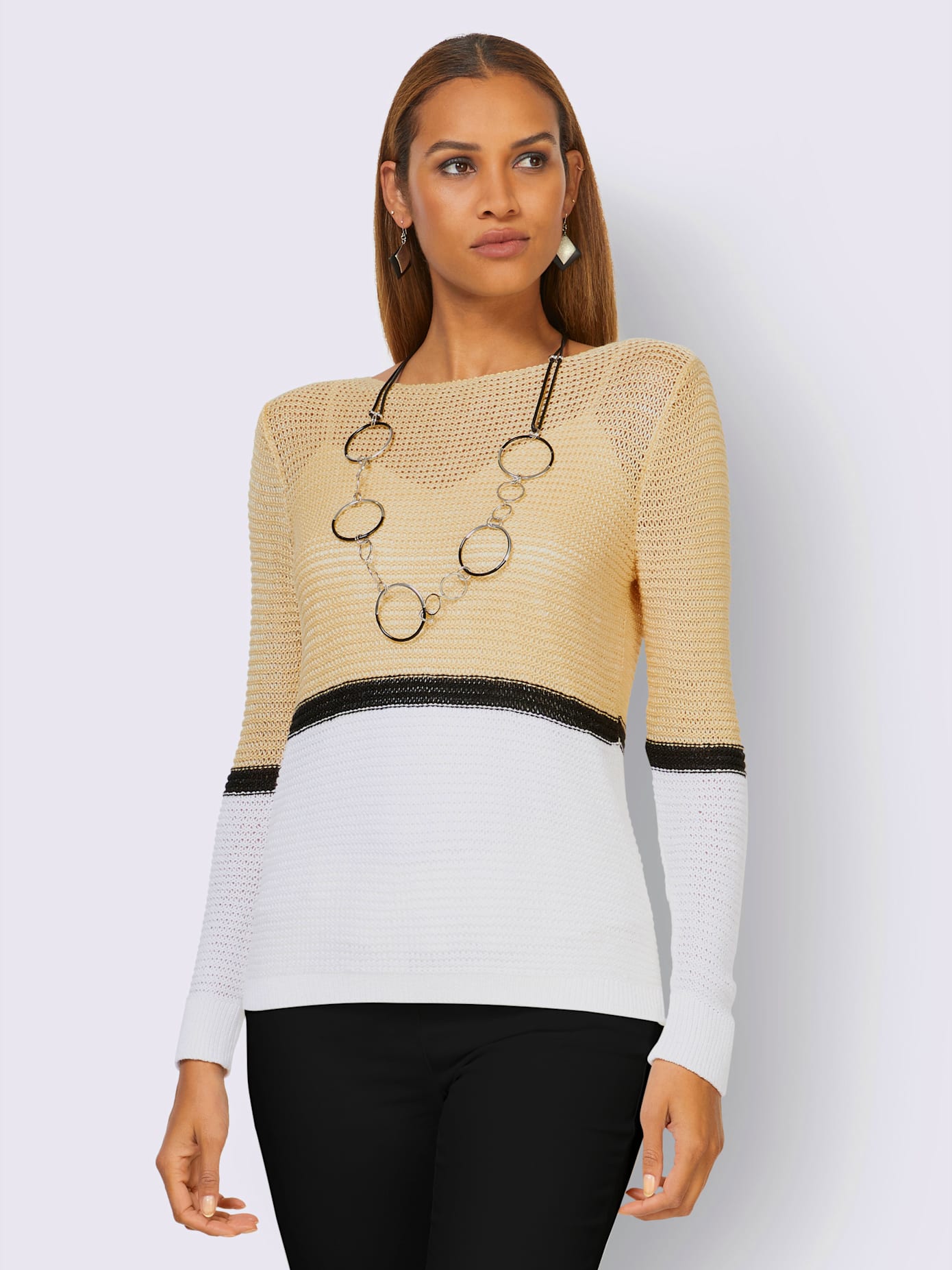 Pull encolure en u
