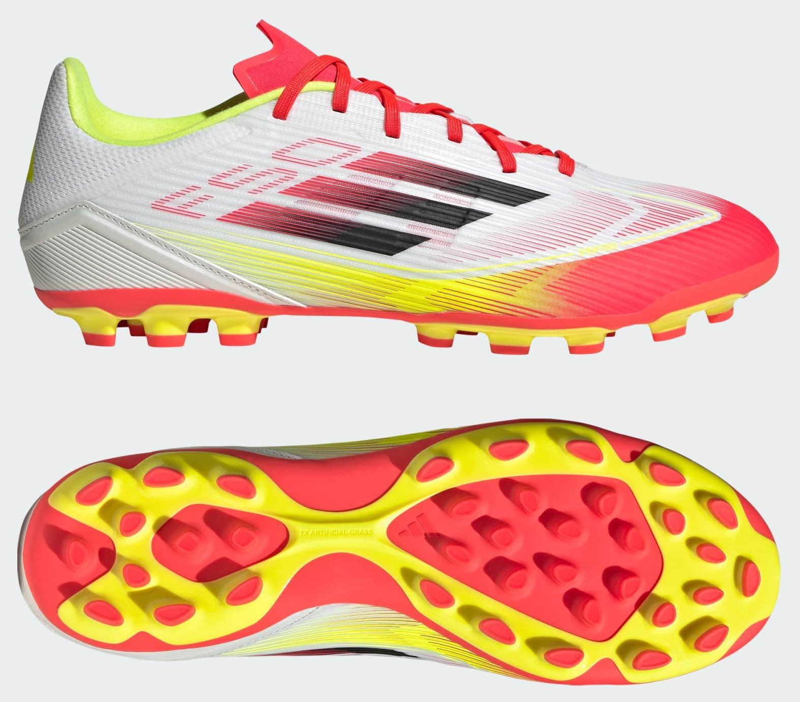 F50 League 2G/3G AG Cloud White/Core Black/Solar Yellow