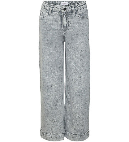 Vero Moda Girl Jeans - VMDaisy HR Wide Jeans Rhines - Medium Gre
