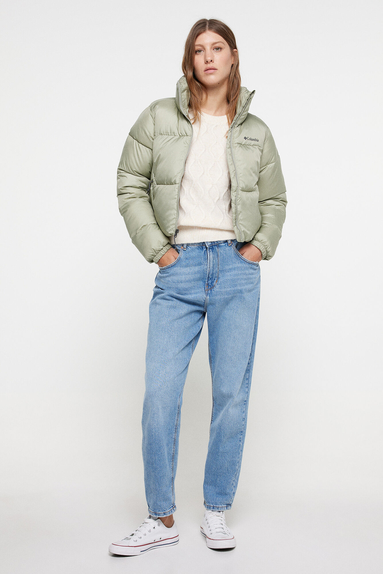 Jaqueta curta acolchoada feminina Columbia™ Puffet™