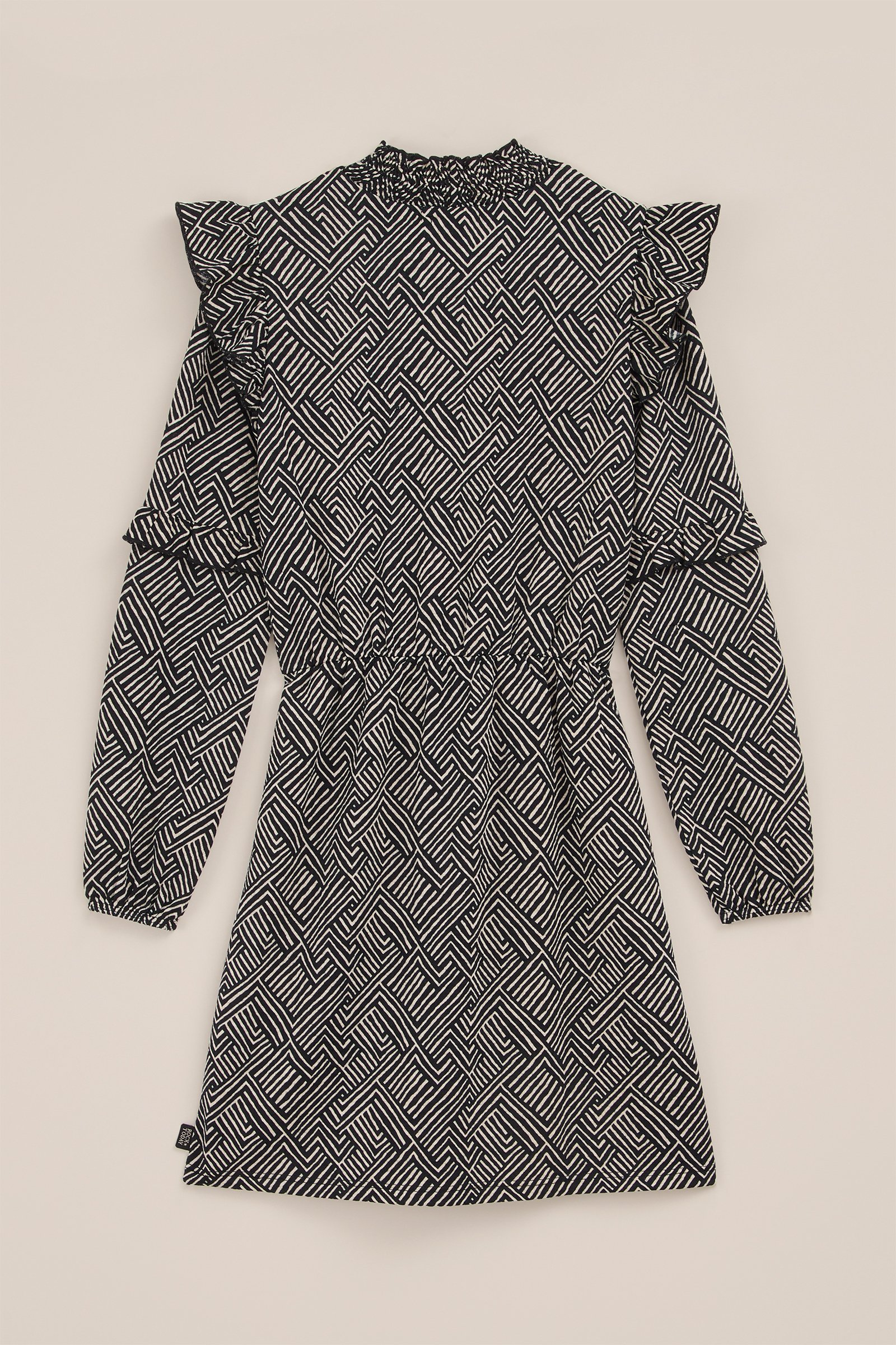 Meisjes jurk met dessin WE Fashion Zwart