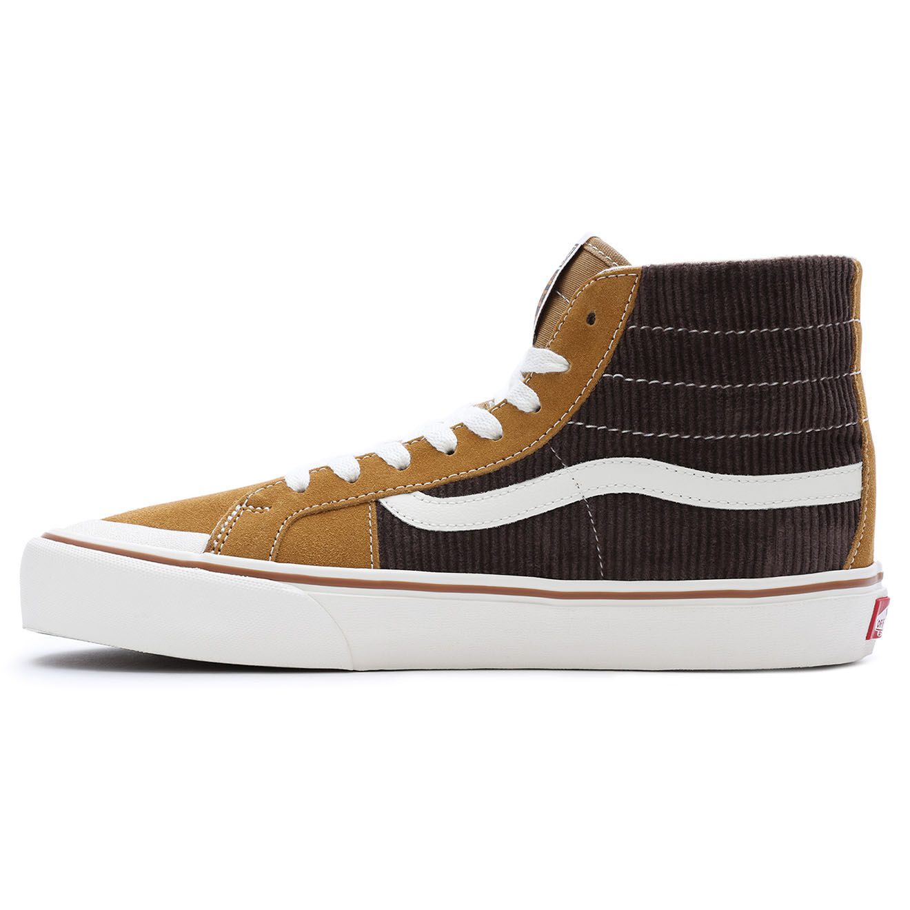 Vans Baskets en Velours de Cuir & Velours côtelé SK8-Hi 138 Decon VR3 S marron