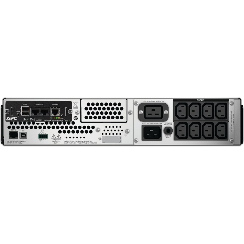 APC Smart-UPS SMT2200RMI2UNC - 8x C13, 1x C19, USB, montable en rack, NMC, 2200VA