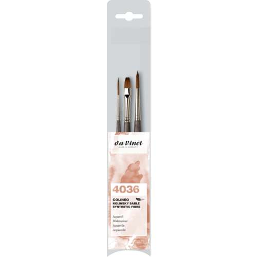 da Vinci COLINEO Serie 4036 Aquarellpinsel,  3er-Set