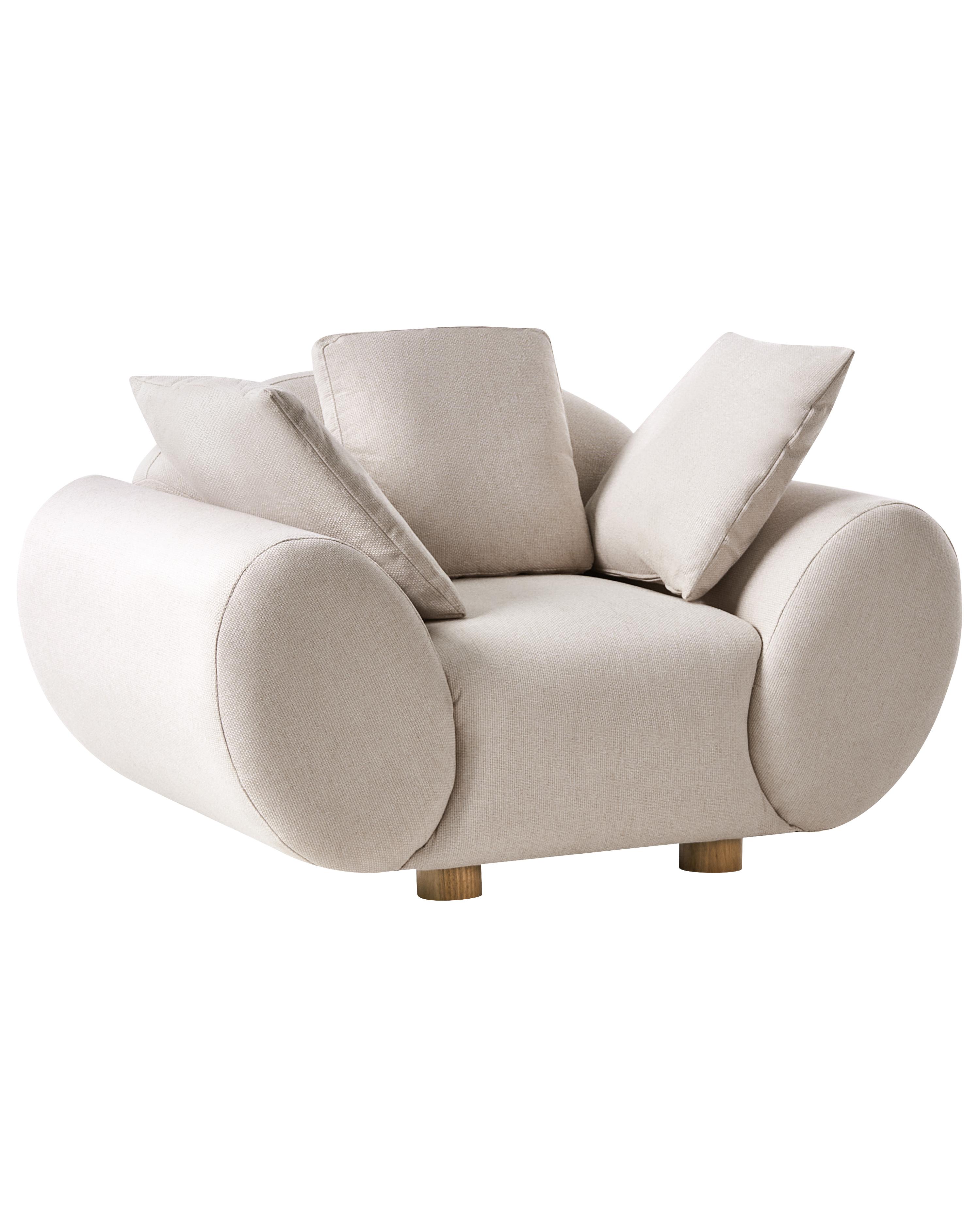 Bankenset 4-zits RINGEL Stof Lichtbeige