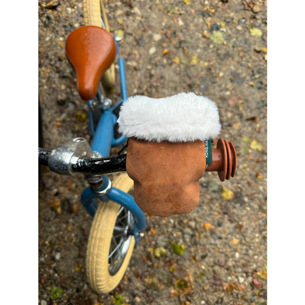 Køb KongWalther Mini Brown Faux Suede Østerbro Barnevognshandsker