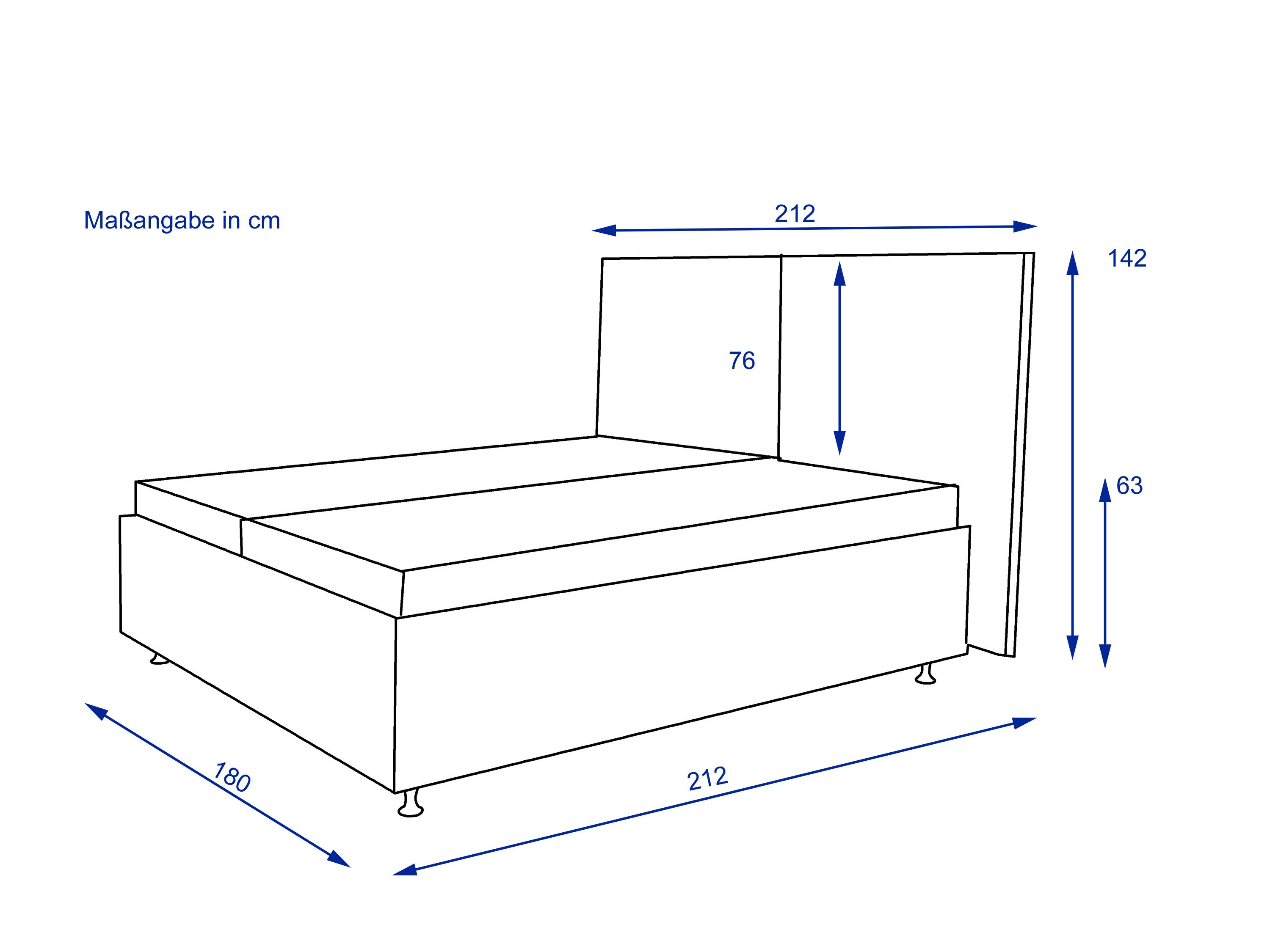 Polsterbett SCHLARAFFIA FINESSE 160X200 H2\/H2 beige