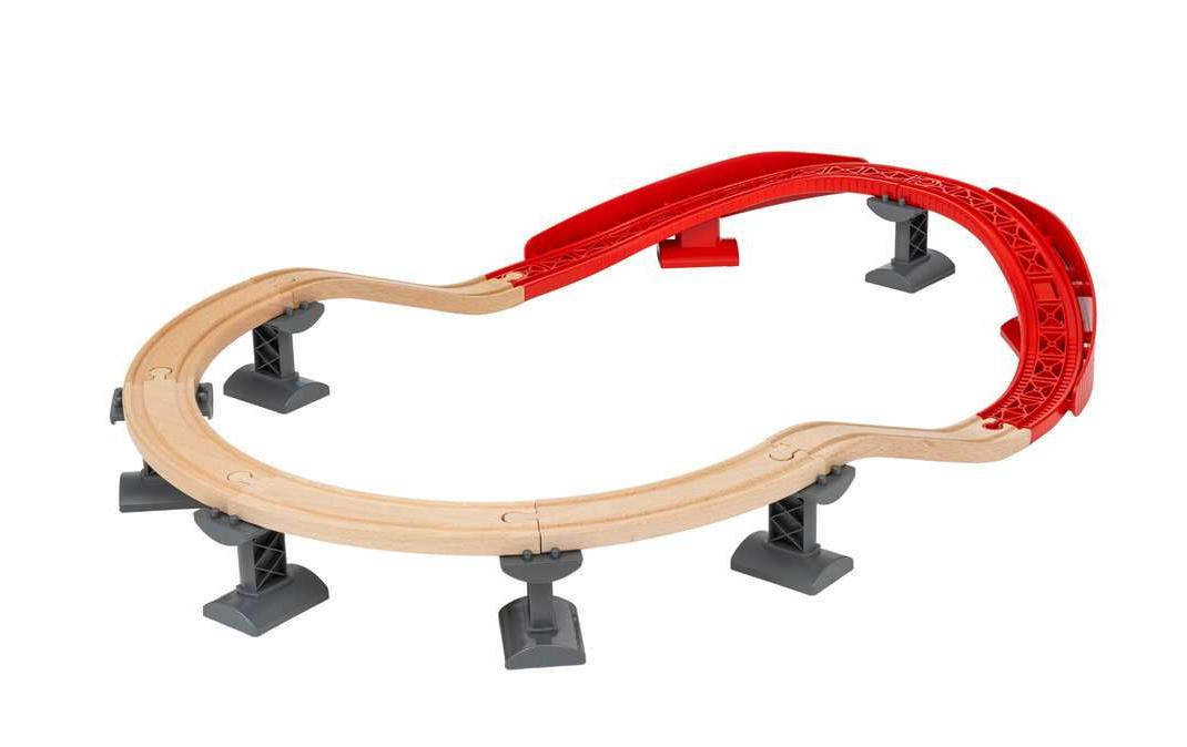BRIO World Schienenpaket Berg & Tal 16-teiligSchienenset für neue Layout-Möglichkeiten