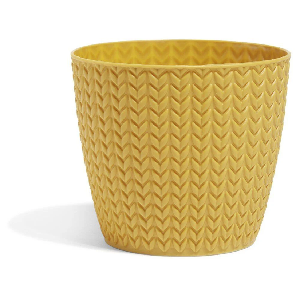 Cache pot chevron en plastique  ø 13cm