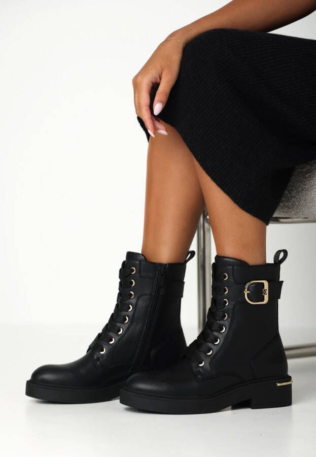 Mexx Enkellaars Premium Kasia Zwart Dames
