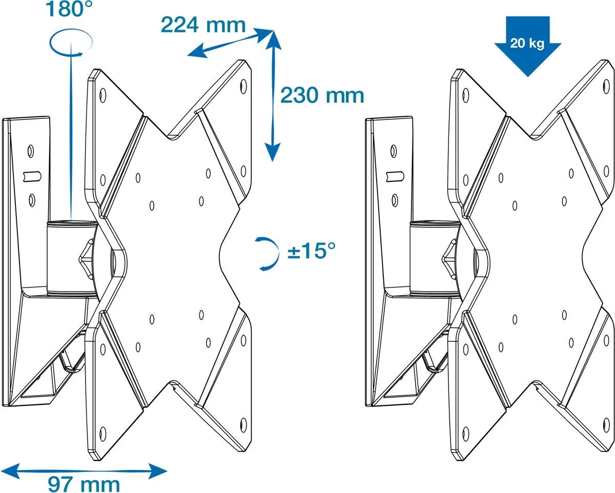 Norstone Jura A2342-GC360X Supports TV