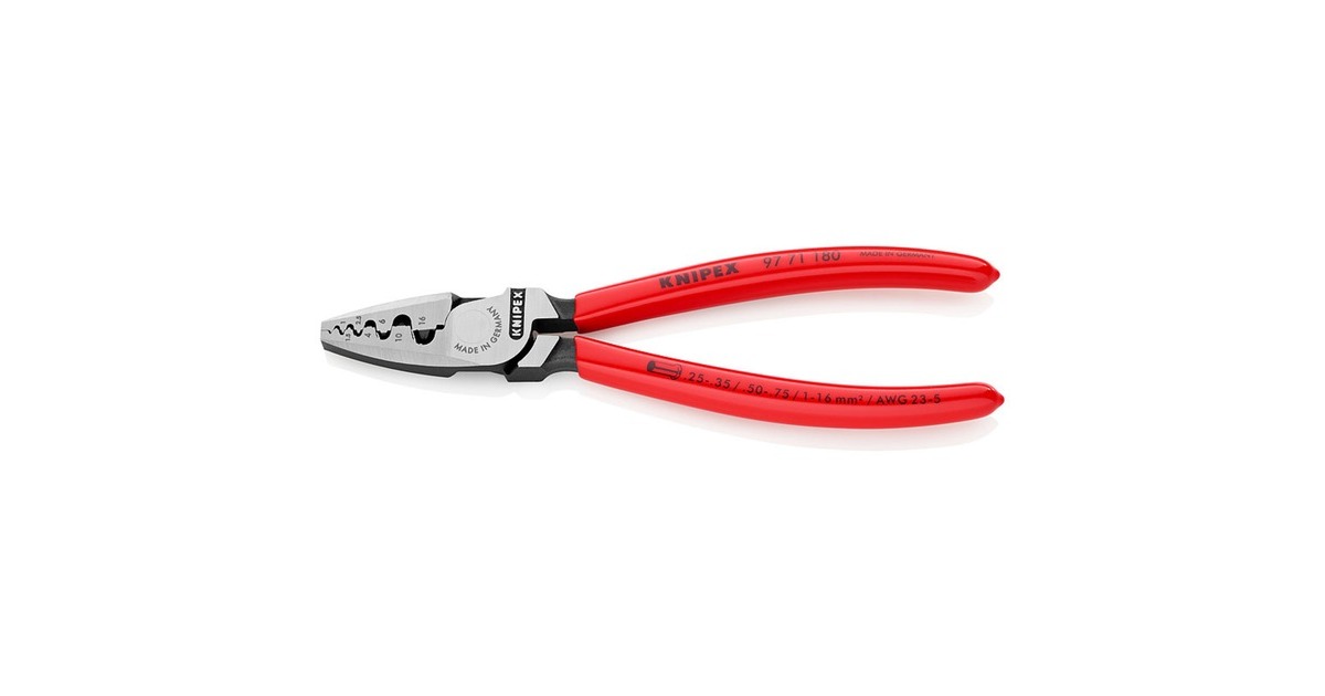 KNIPEXKrimptang voor adereindhulzen 9771180