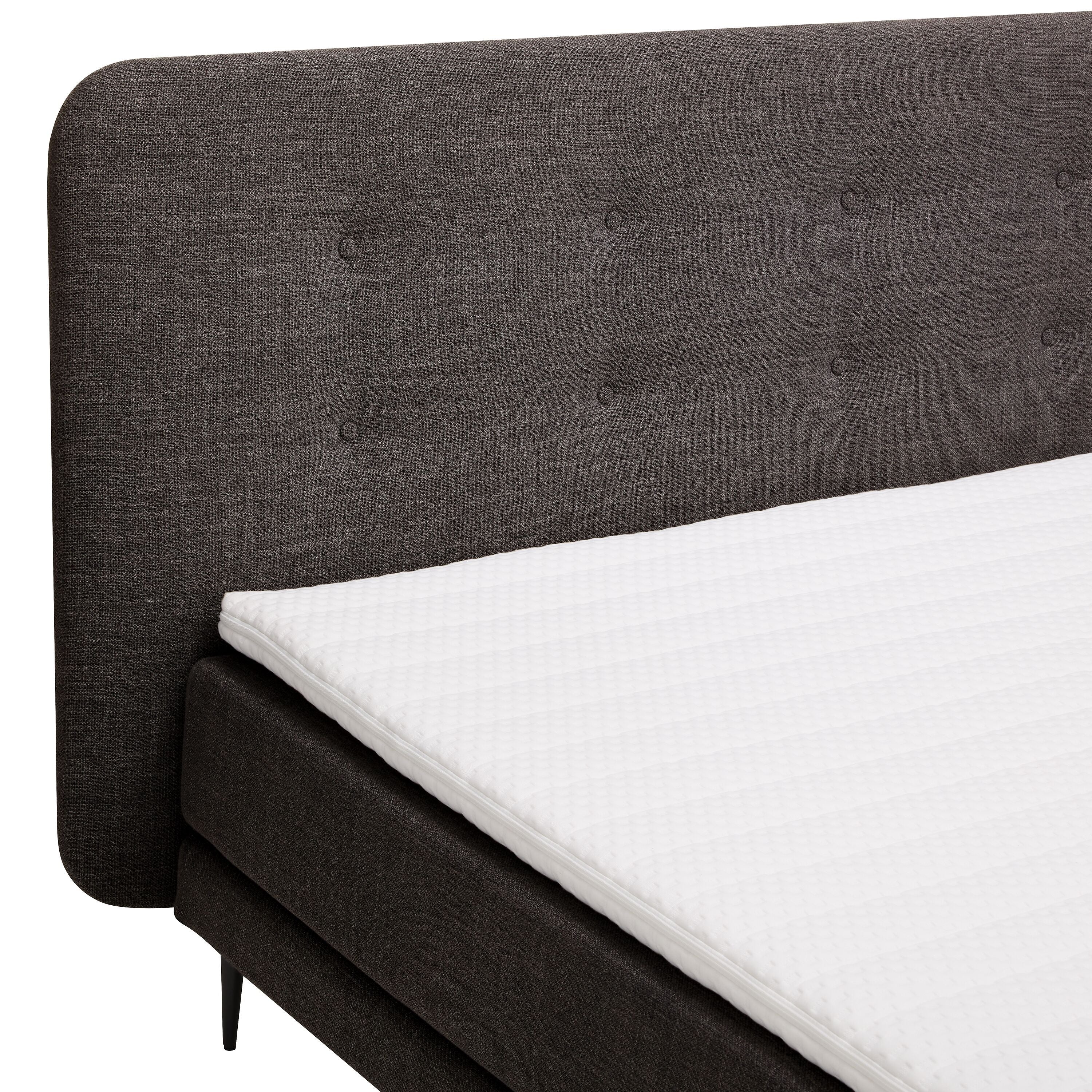 bico GOODNIGHT Boxspringbett - Rauch / B: 160.0 cm x T: 200.0 cm