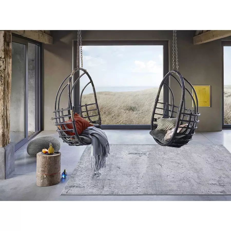Wecon home Kurzflorteppich Radiate grau