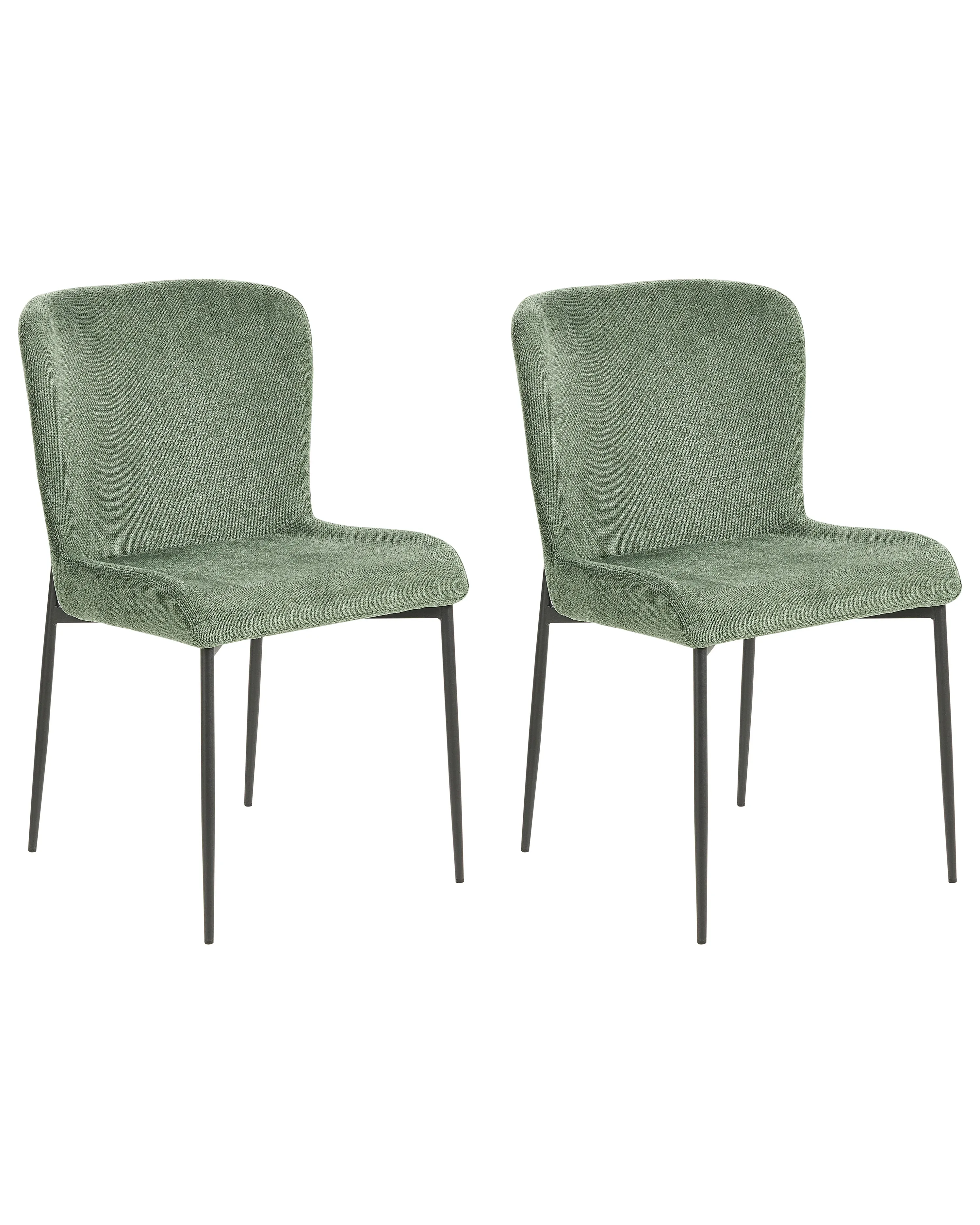 Set van 2 eetkamerstoelen ADA Donkergroen