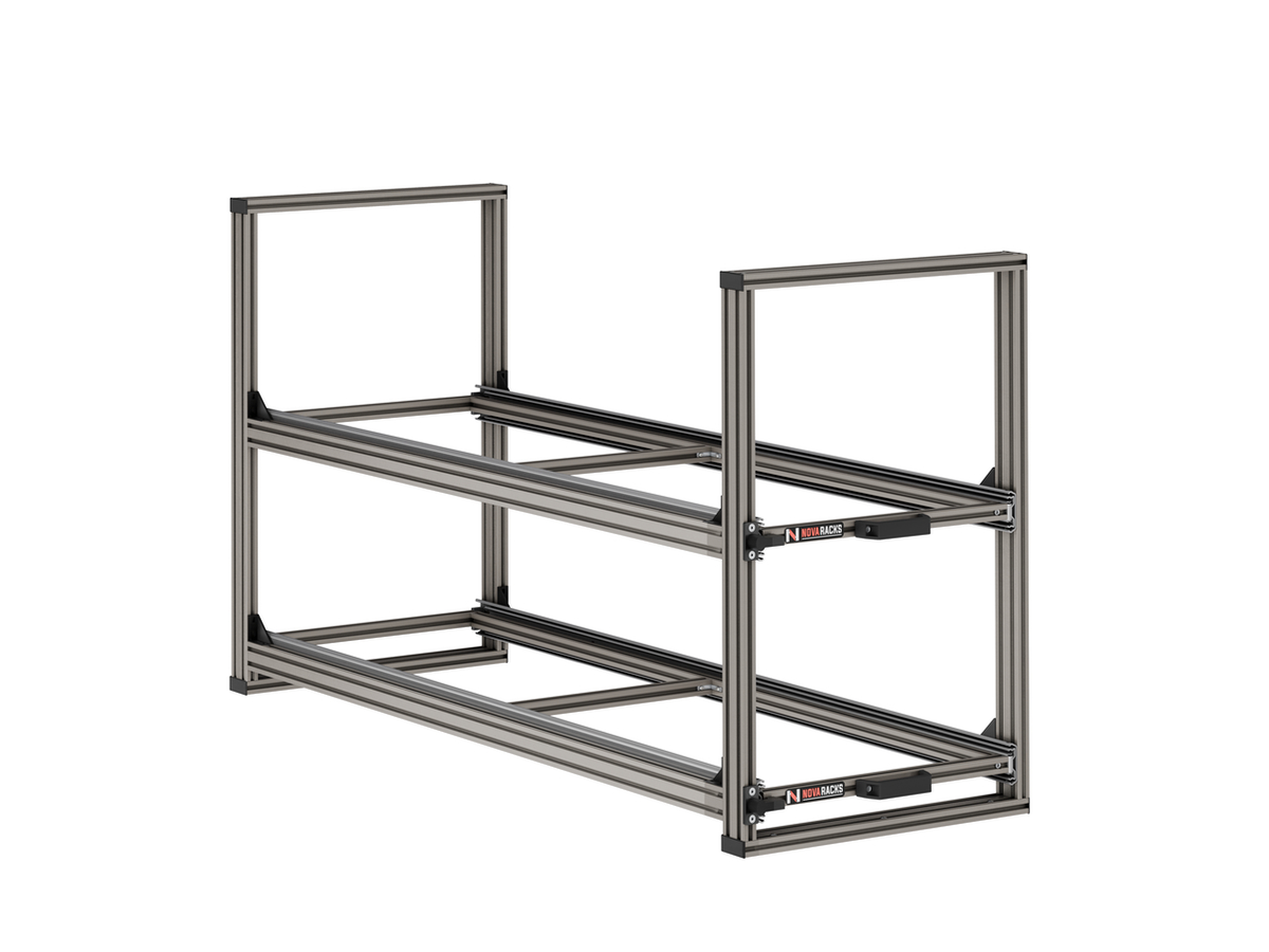 Nova Racks Serie V 2 Levels schuifopbergsysteem - 40x120x55 cm
