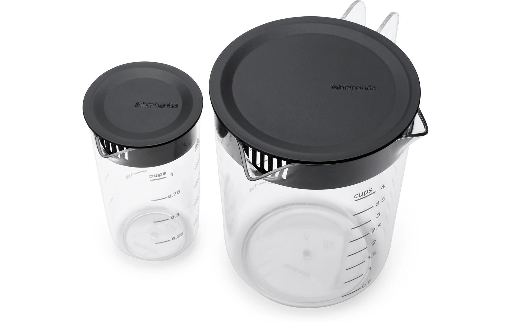 Messbecher 2 Stück, 2.5 dl, TransparentZwei Becher in einem Set