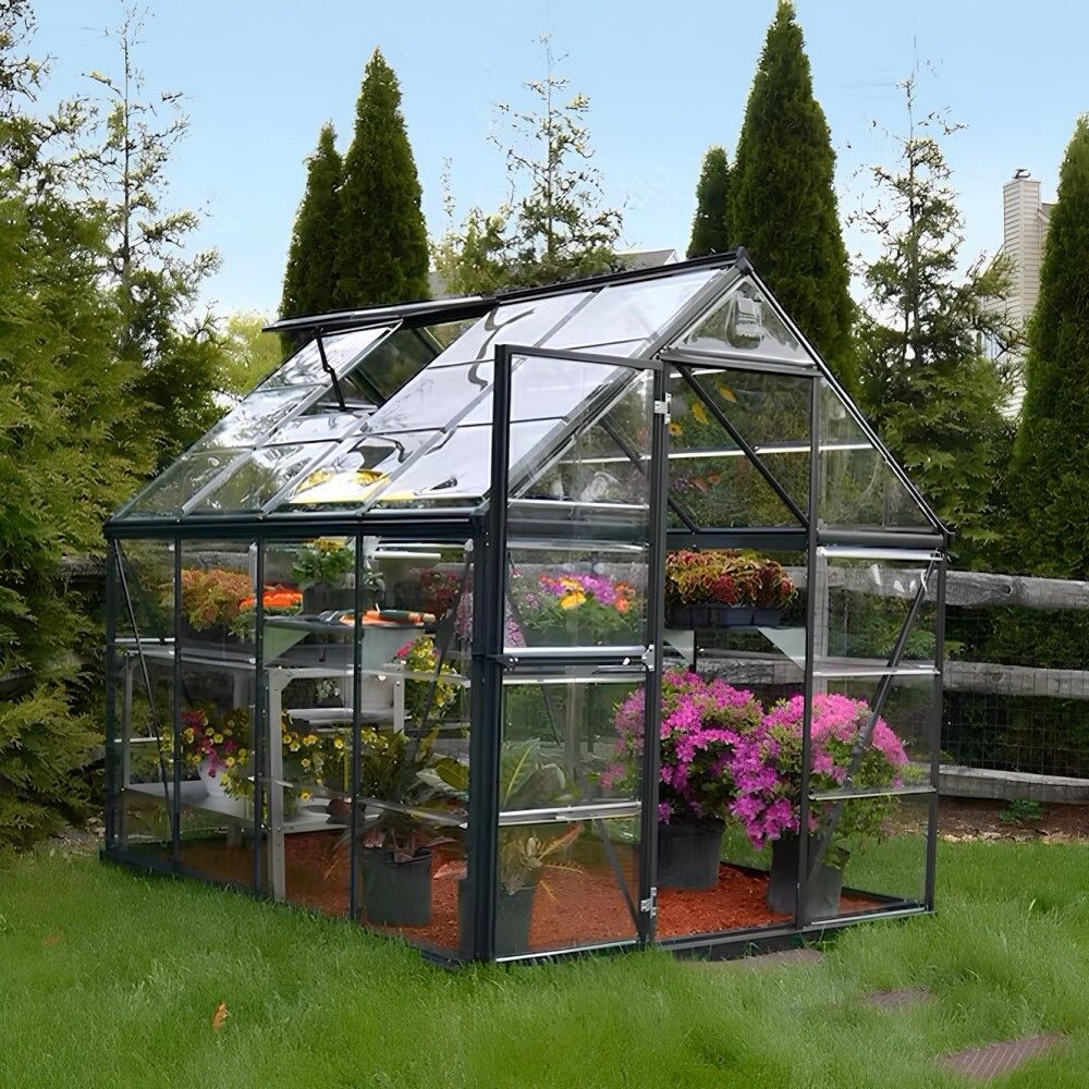 DRIVHUS CANOPIA HARMONY ALU/POLY 4,6M² MØRKEGRÅ